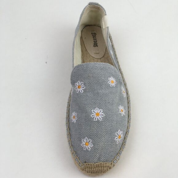 Soludos womens Daisy shoes Size 9 Smoking Slippers Slip On Flats Embroidered - Picture 8 of 16